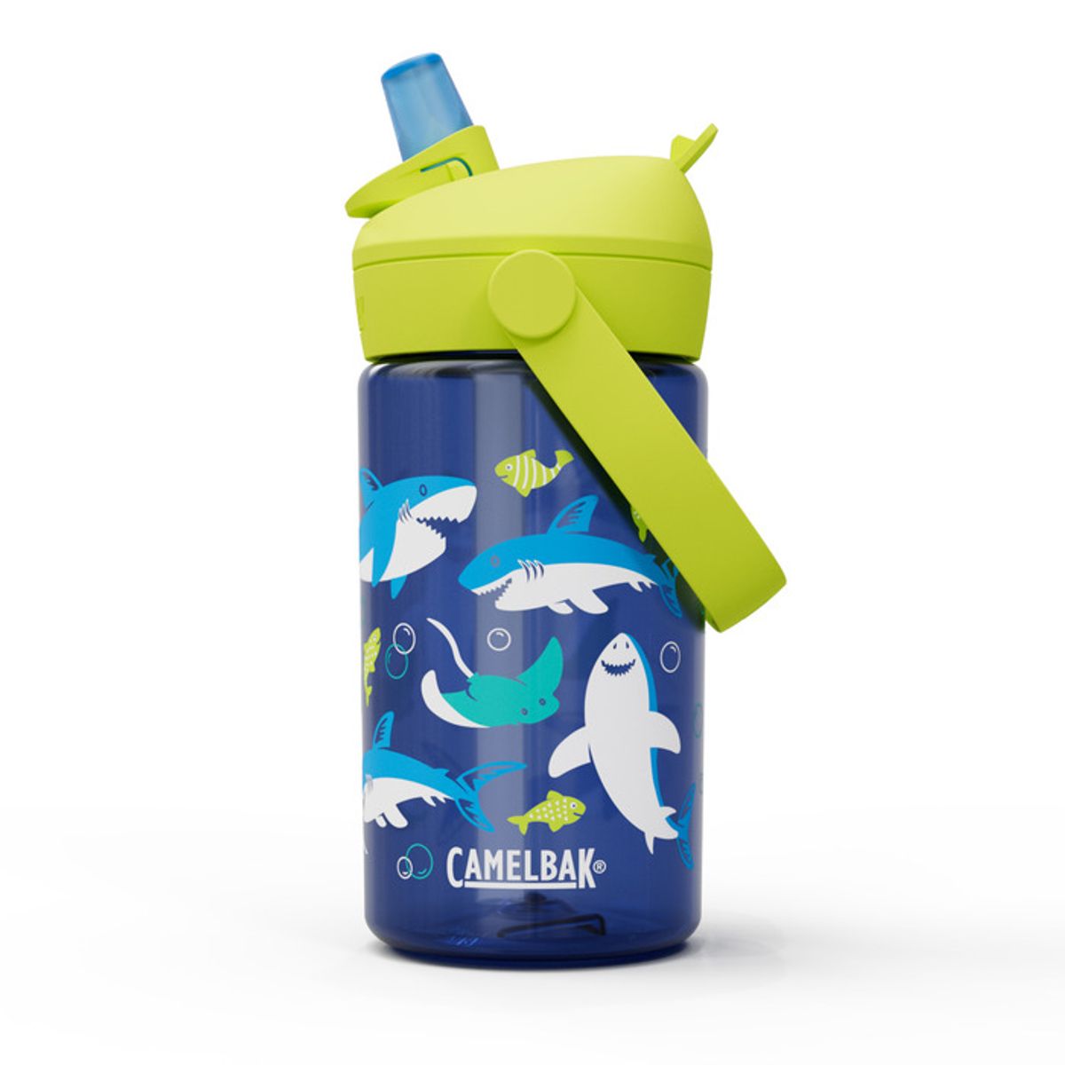 Camelbak Drikkeflaske Barn, Thrive Flip Straw Kids 400mL, Sharks and Rays