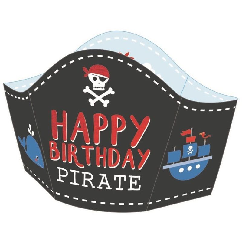 Partykort Krone Pirat Legami
