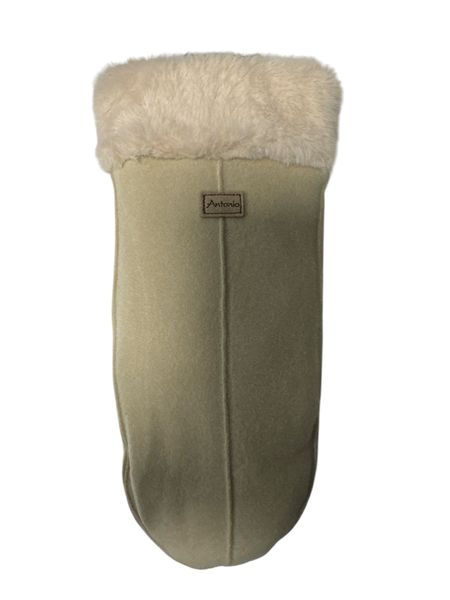 Bilde av Votter semsket skinn imitasjon, beige