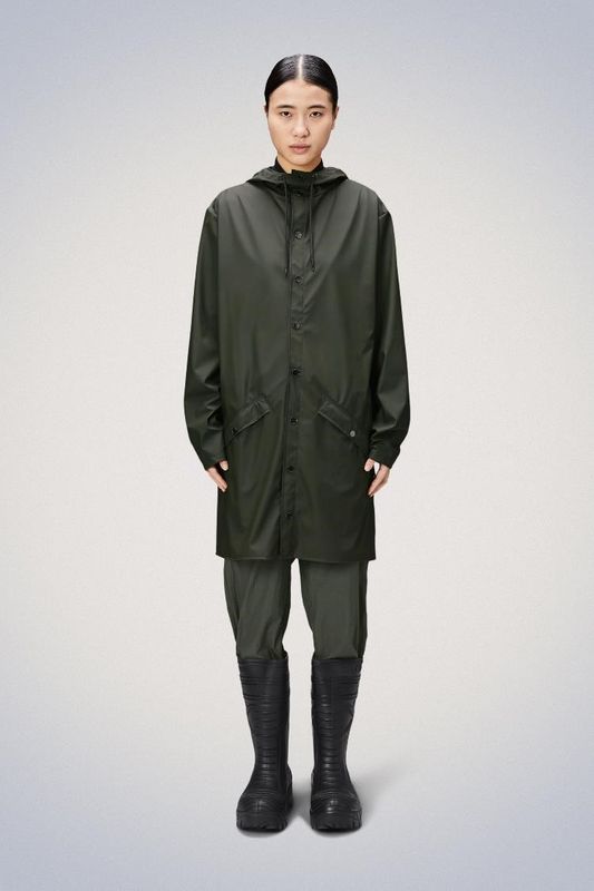 Rains Long Jacket W3 Regnjakke