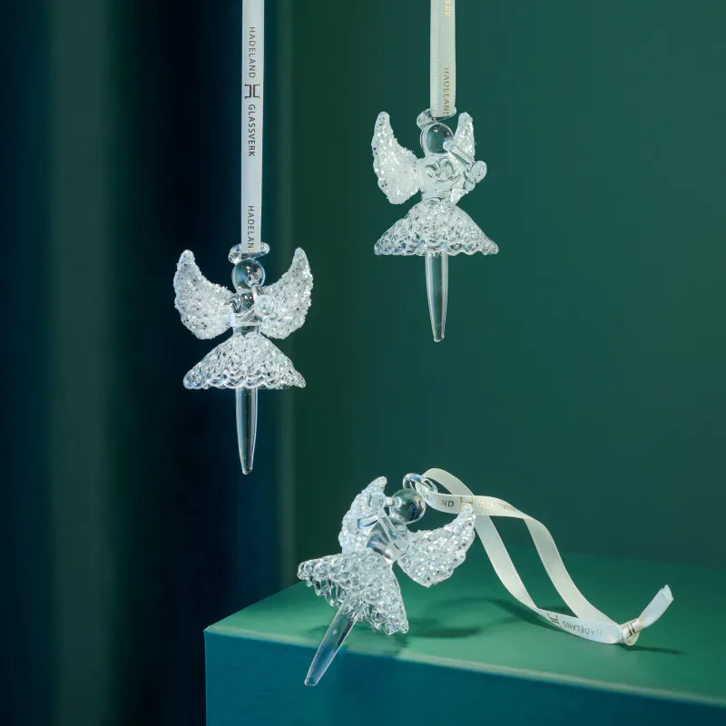 Glassengel Ballerina 3PK Hadeland Glassverk