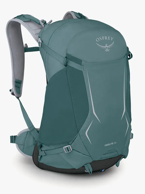 Superlett dagstursekk Hikelite 26 fra Osprey, Cascade Blue