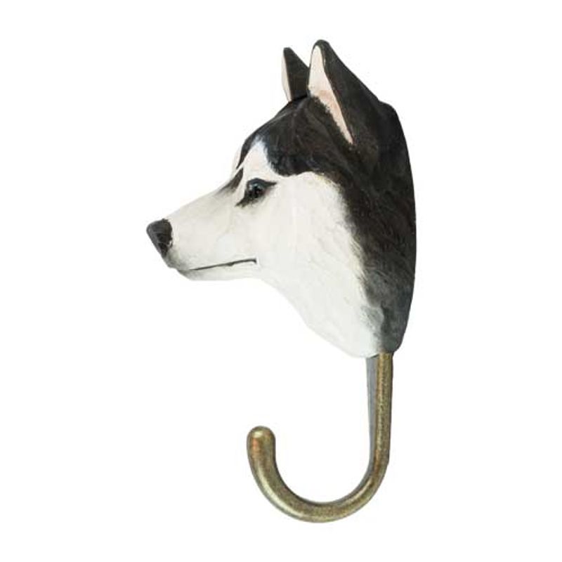 Håndskåret Krok – Sibirsk Husky Wildlife Garden
