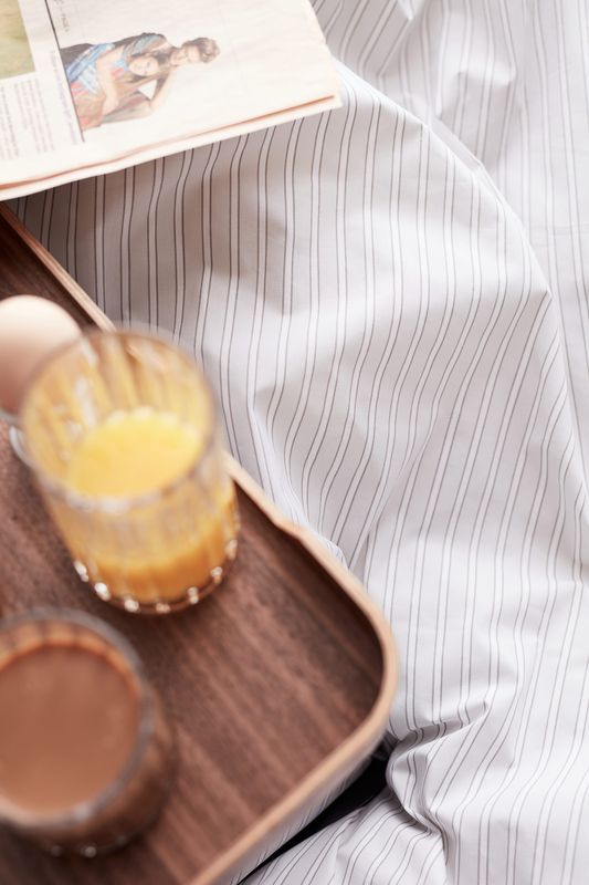 Sengesett i 100% percalevevd bomull X 2 - 150 x 210 cm Vinga
