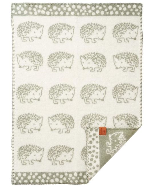 Hovedbilde Pledd i lammeull Hedgehog 65 x 90 cm fra Klippan