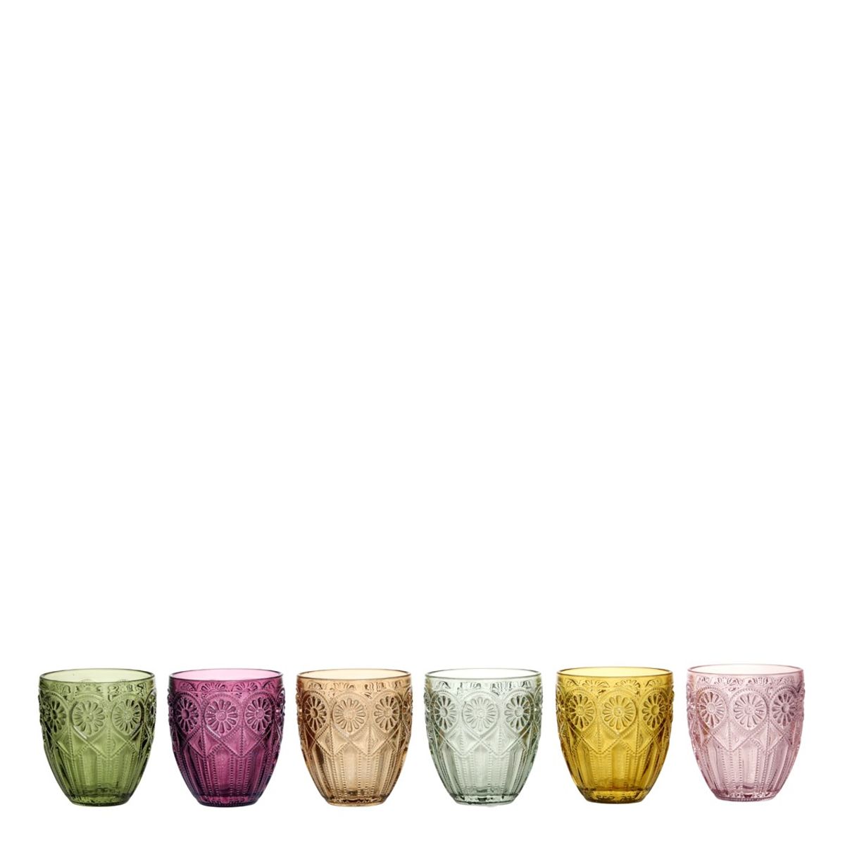 Saint-Émilion glass med mønster – 6 stk