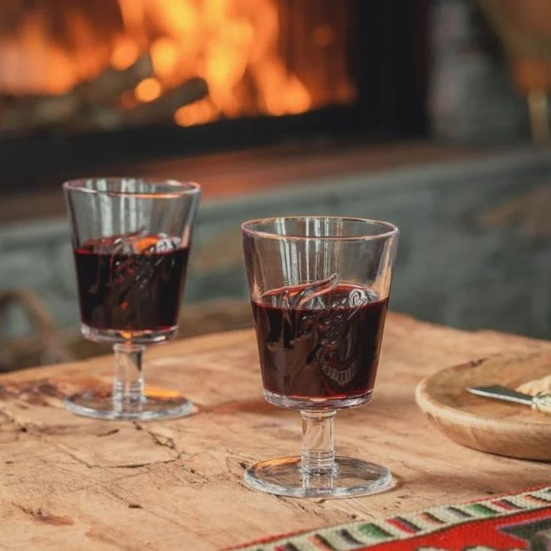 Glass på stett 2DL 4PK Norgesglasset