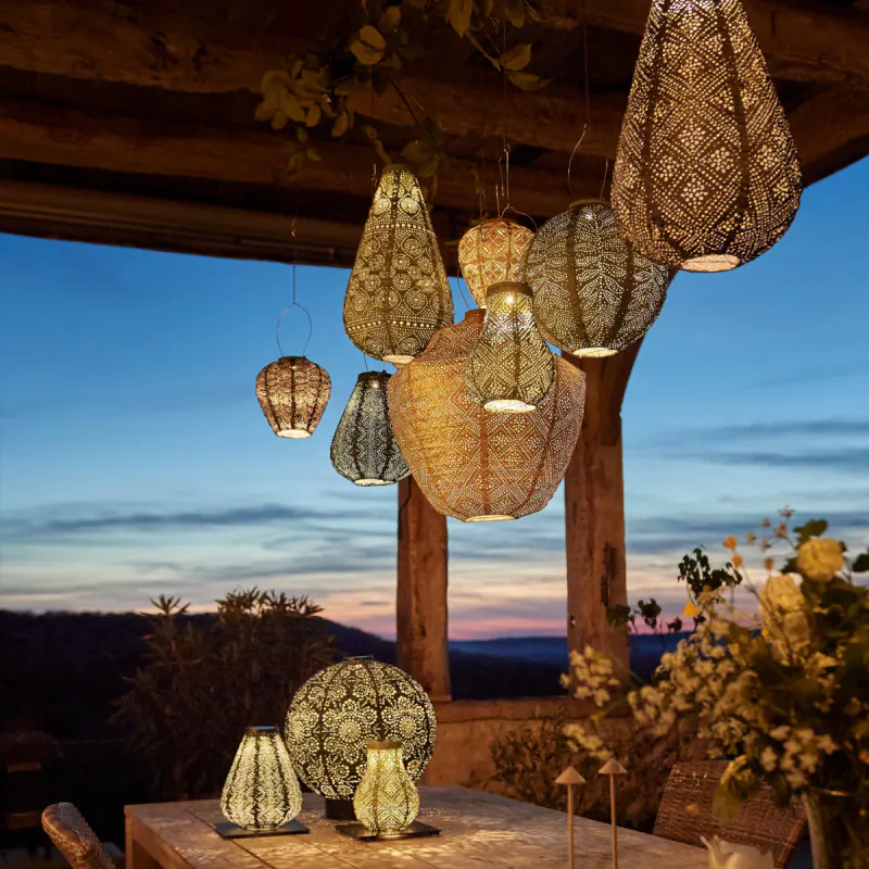 Lumiz Solcelle Led Lykt Tulip 20 Topaze Taupe