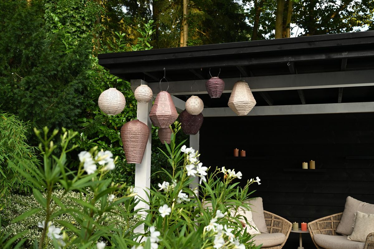 Lumiz Solcelle Led Lykt Round 20 Folia Grey Blue