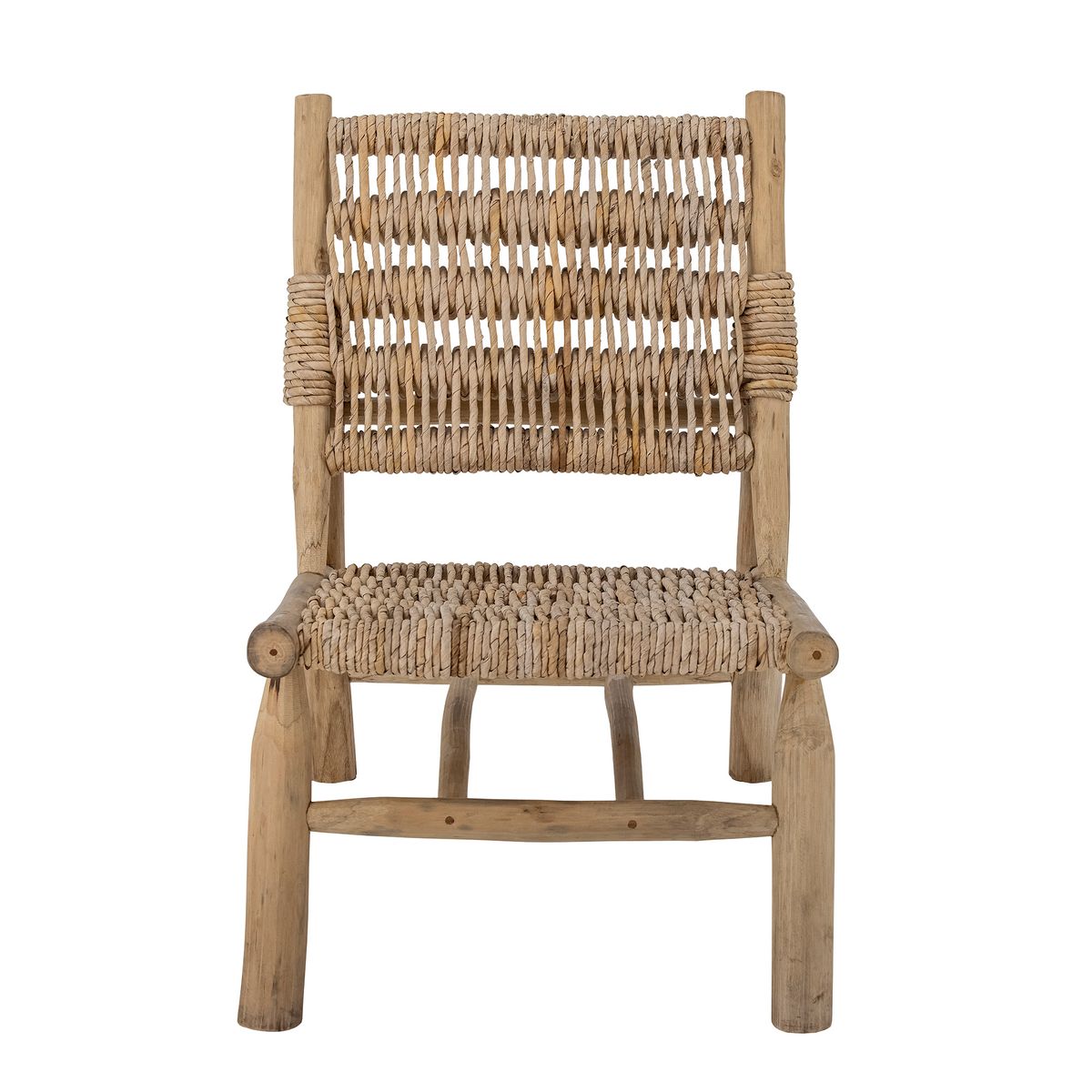Bloomingville Ruthy lounge-stol – teak & bananblad (natur)