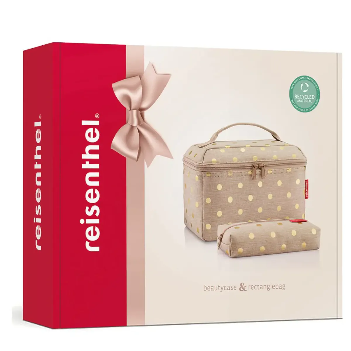 Reisenthel Gavesett Toalettmappe & Sminkepung Dots Coffee 