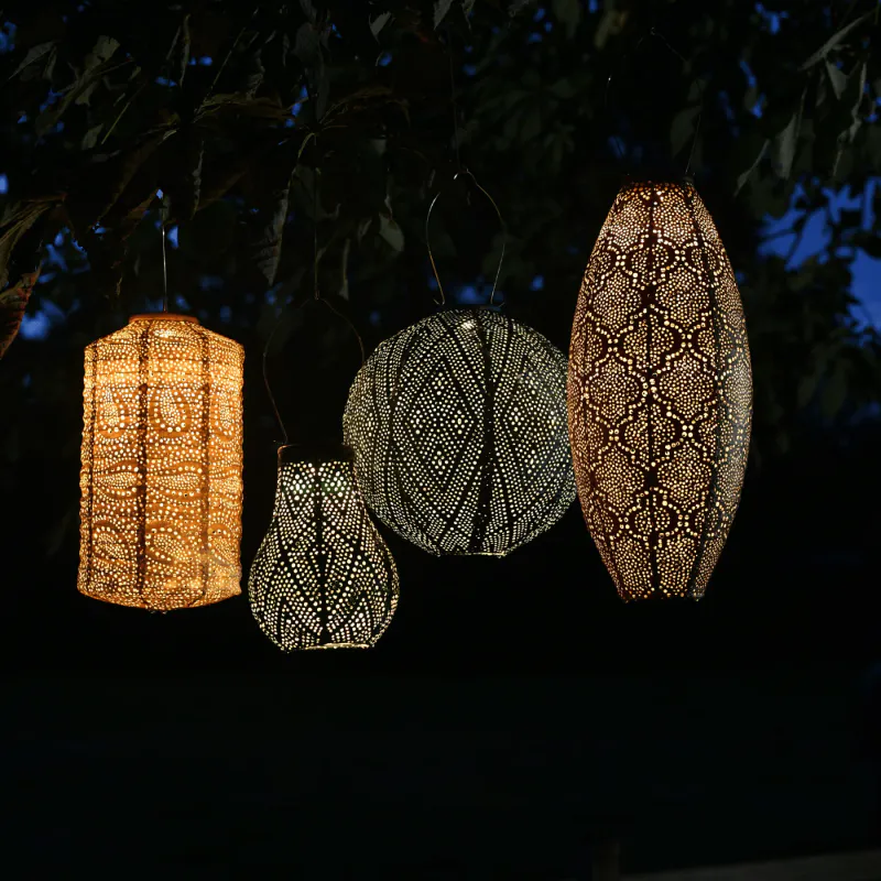 Lumiz Solcelle Led Lykt Long Oval 20  Folia Taupe