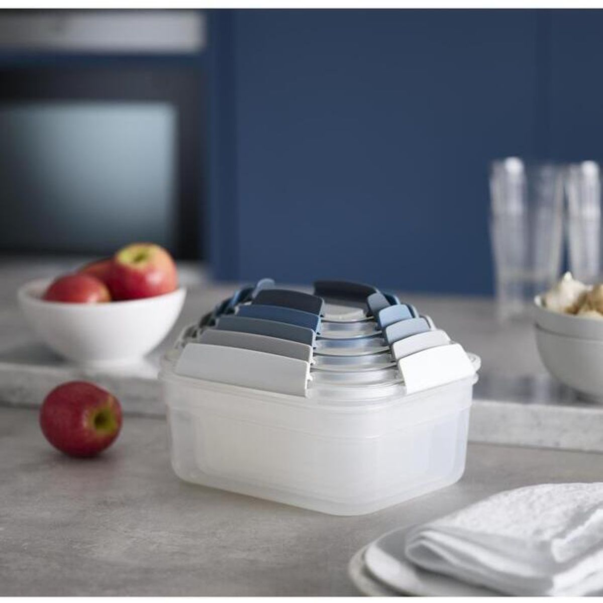  Nest Lock Sky - Oppbevaringsbokser - 5 deler