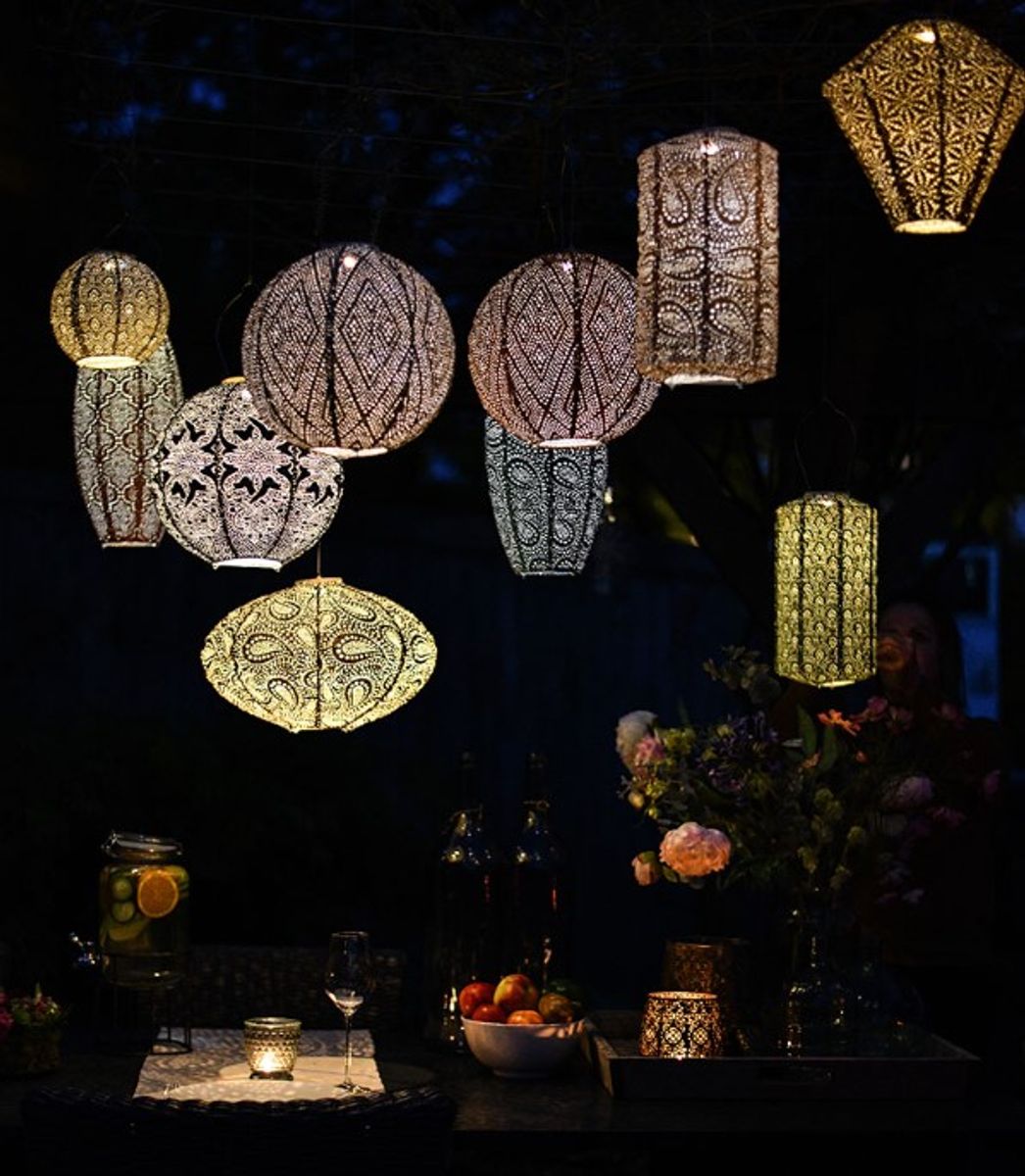 Lumiz Solcelle Led Lykt Round 20 Folia Grey Blue