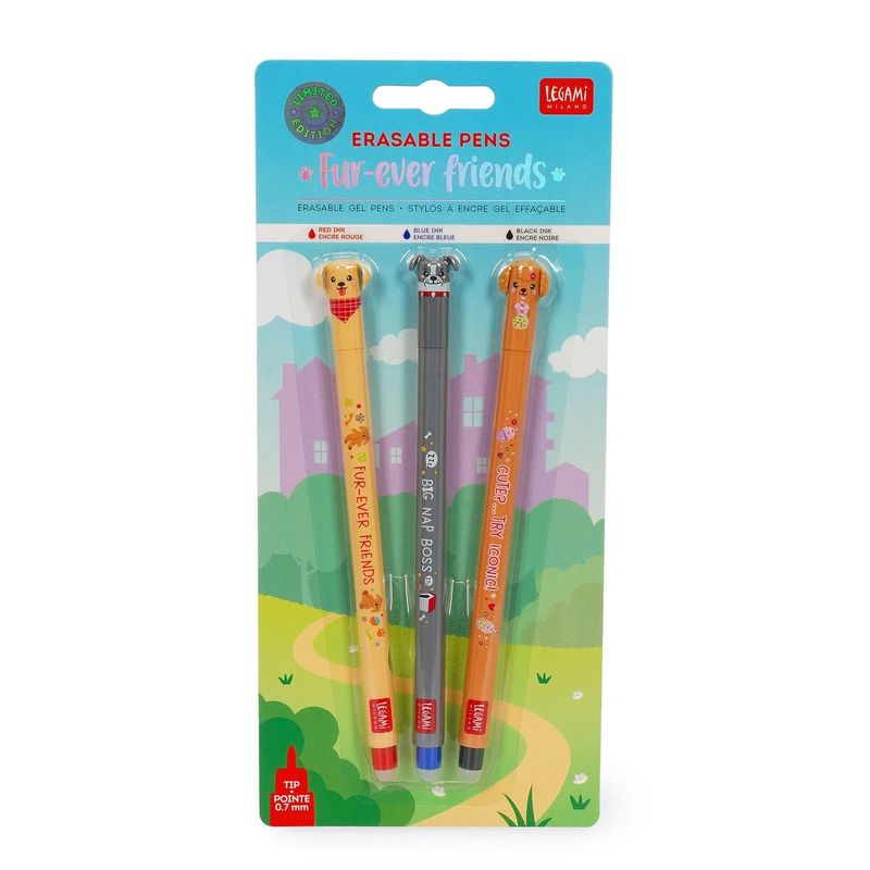 Viskbare Penner / Kryssordpenn Limited Etd 3 pk Hunder 