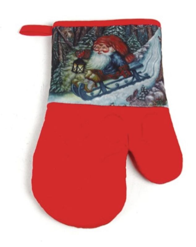 Grytevott Nisse på sleden - Julestemning 