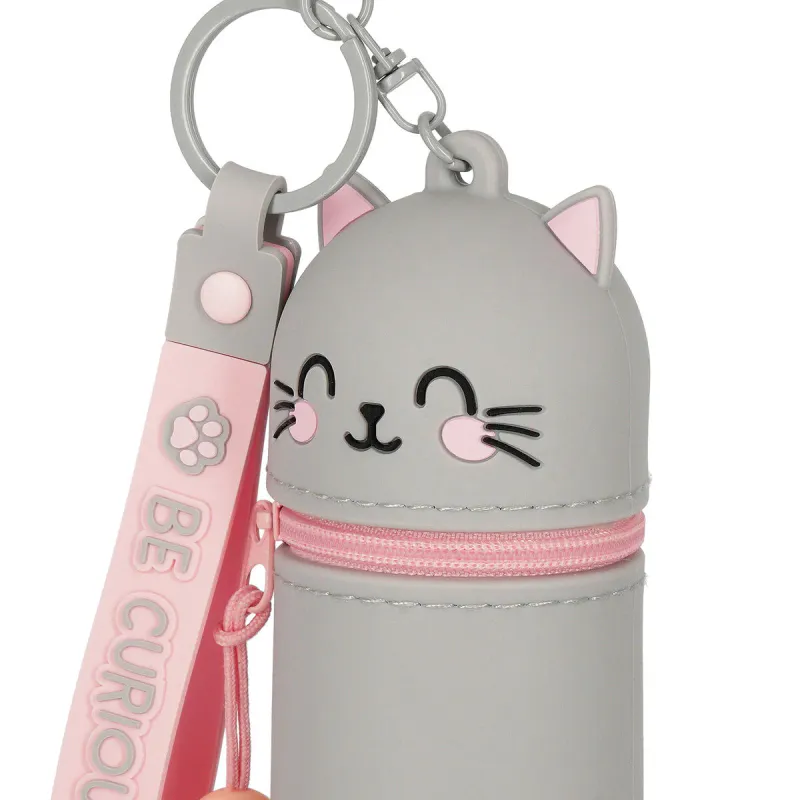 Mini Kawaii Kitty  – Søt mini pung med nøkkelring