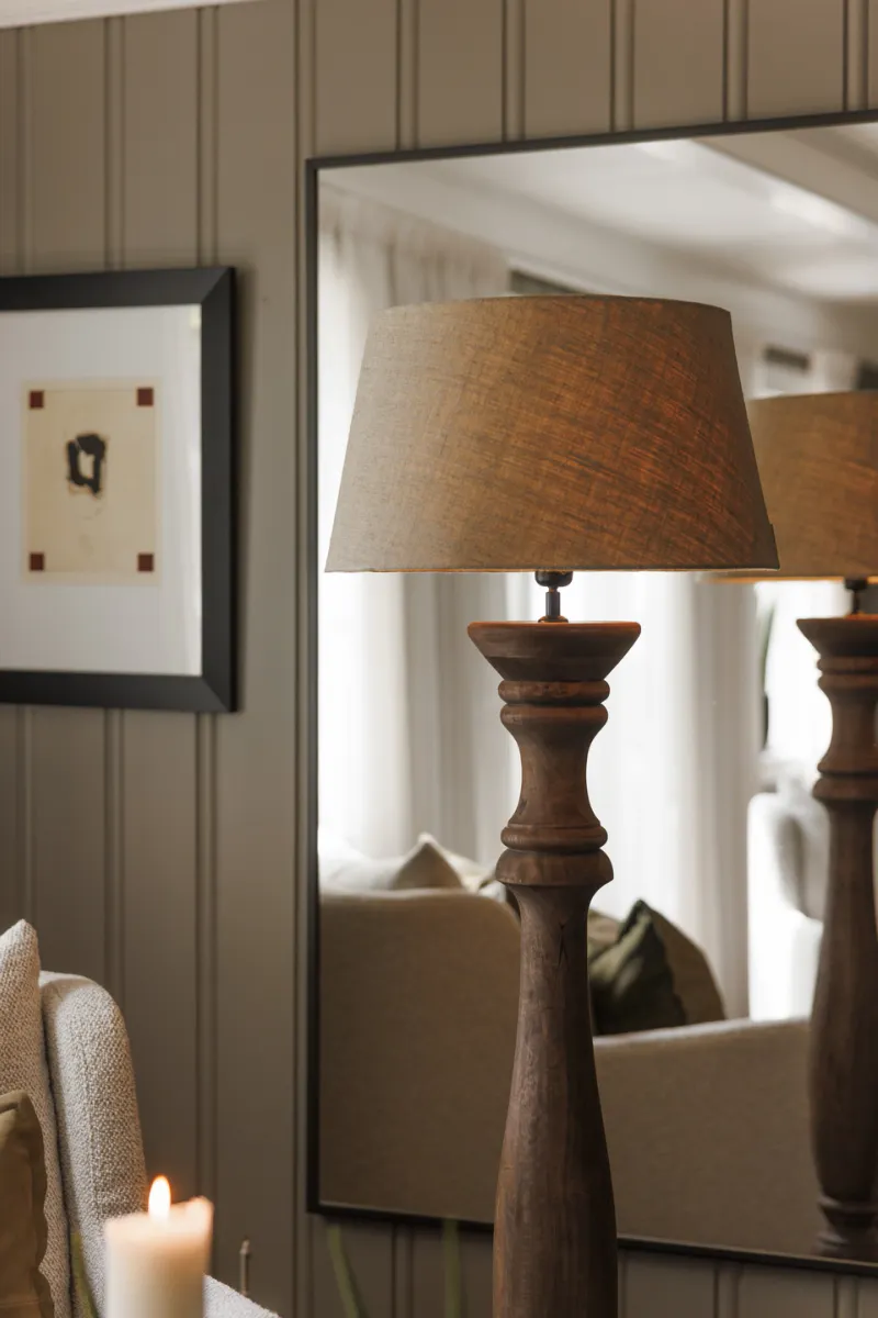 Lama Lina lampeskjerm,  lin Ø40 Natur