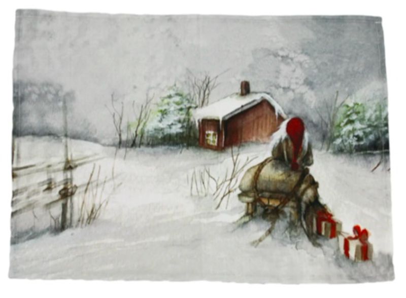 Brikke Nisse Med Sleden - Gammelnissen 