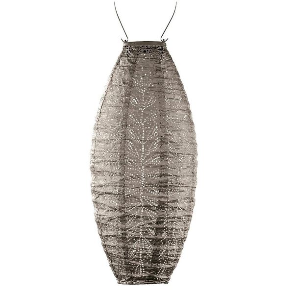 Hovedbilde Lumiz Solcelle Led Lykt Long Oval 20  Folia Taupe