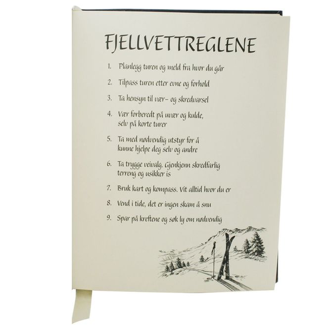 Hovedbilde Hyttebok Elg med nye Fjellvettreglene