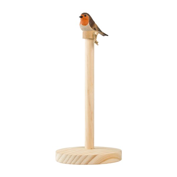 Hovedbilde Håndskåret Tørkerullholder - Rødstrupe Wildlife ...