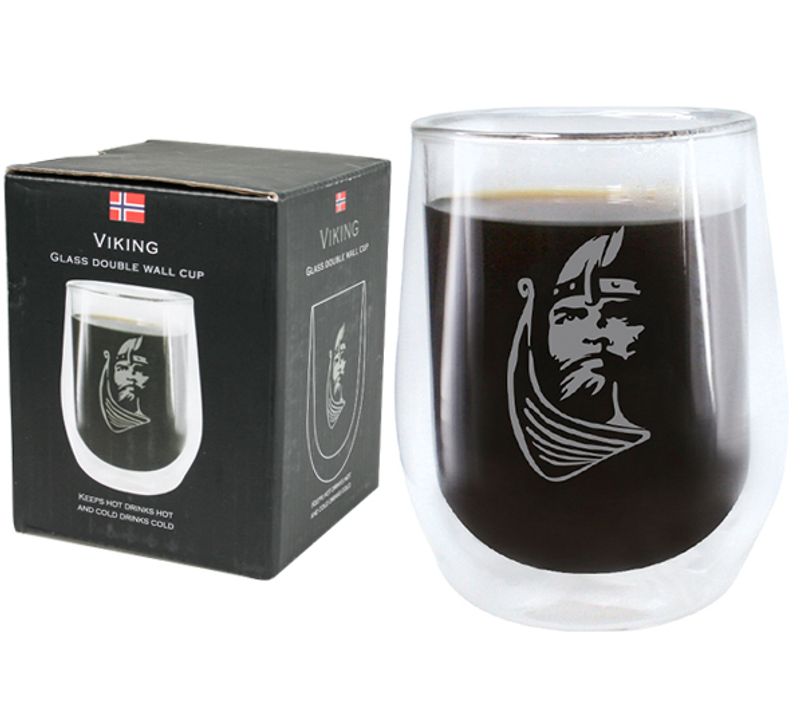 Kaffeglass med dobbel vegg - Viking
