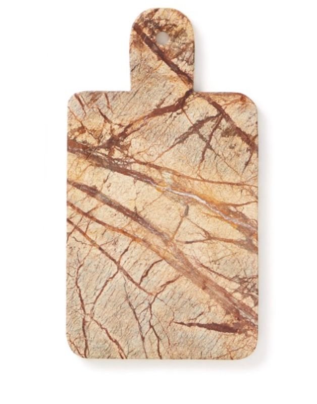 Rustikk Marmorbrett 30 x 18 cm brun Vinga