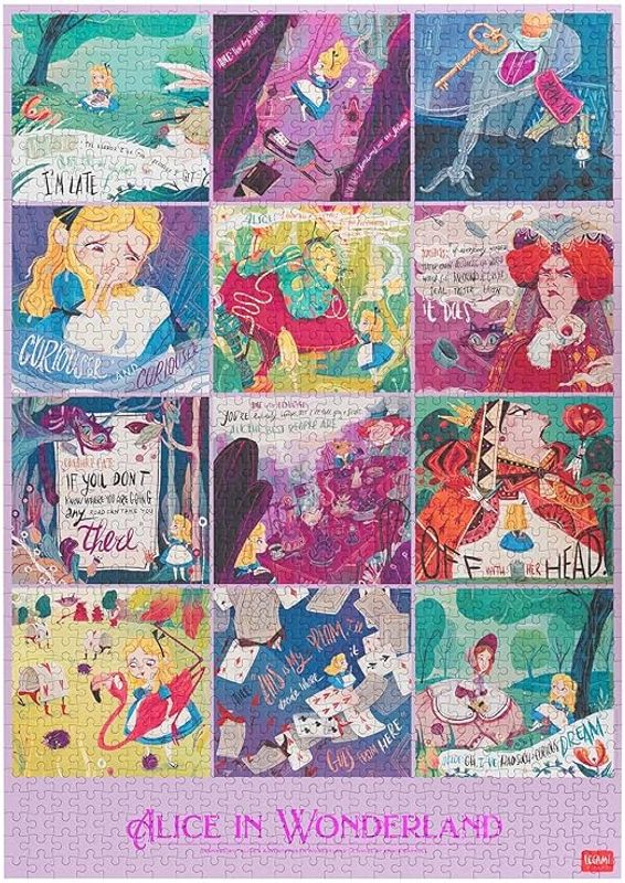 Puslespill Alice i Eventyrland 1000 brikker,  Legami 