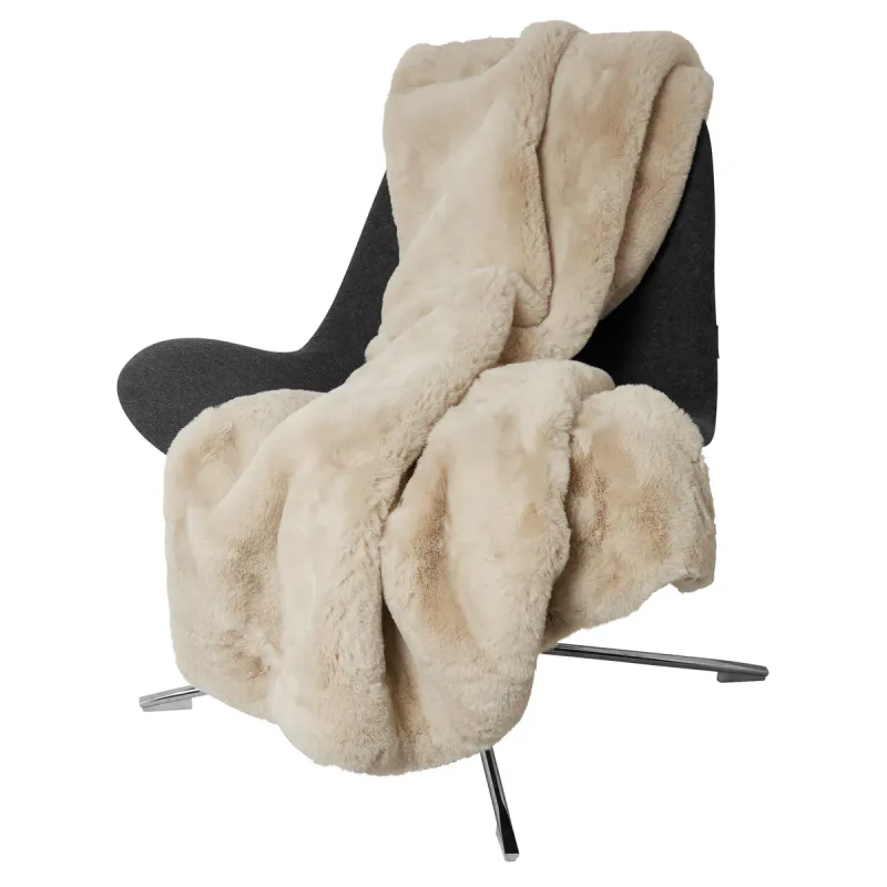 Fluffy Pledd 120x180 cm – Beige