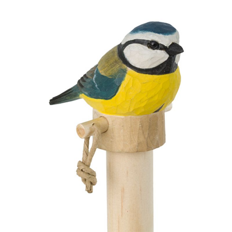 Håndskåret Tørkerullholder - Blåmeis Wildlife Garden