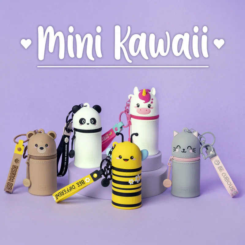 Mini Kawaii Bie – Søt mini pung med nøkkelring