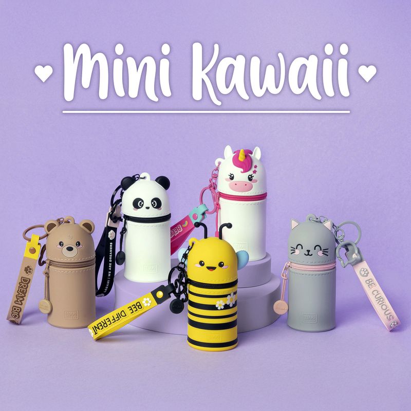 Mini Kawaii Enhjørning  – Søt mini pung med nøkkelring