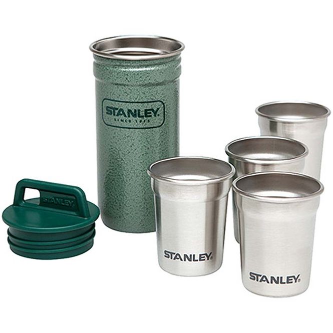 Hovedbilde Gavesett lommelerke & 4 snapsglass Stanley