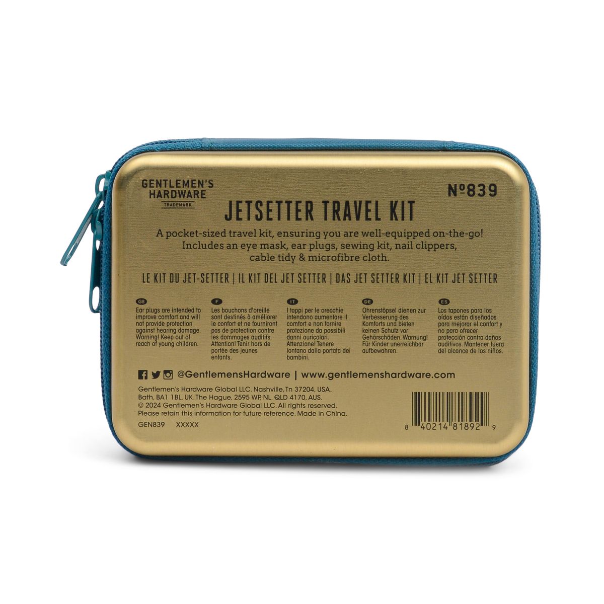 Jetsetter Travel Kit – Gentleman's Hardware