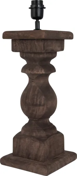 Hovedbilde Lama Vaals bordlampe kubbe i mørkt tre