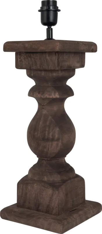 Lama Vaals bordlampe kubbe i mørkt tre